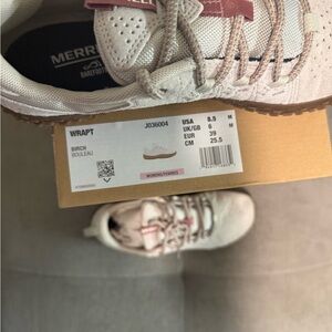 Merrell Birch and Pink Wrapt Sneakers